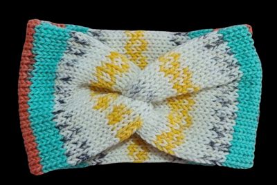 Twisted Earwarmer - Yellow Multi